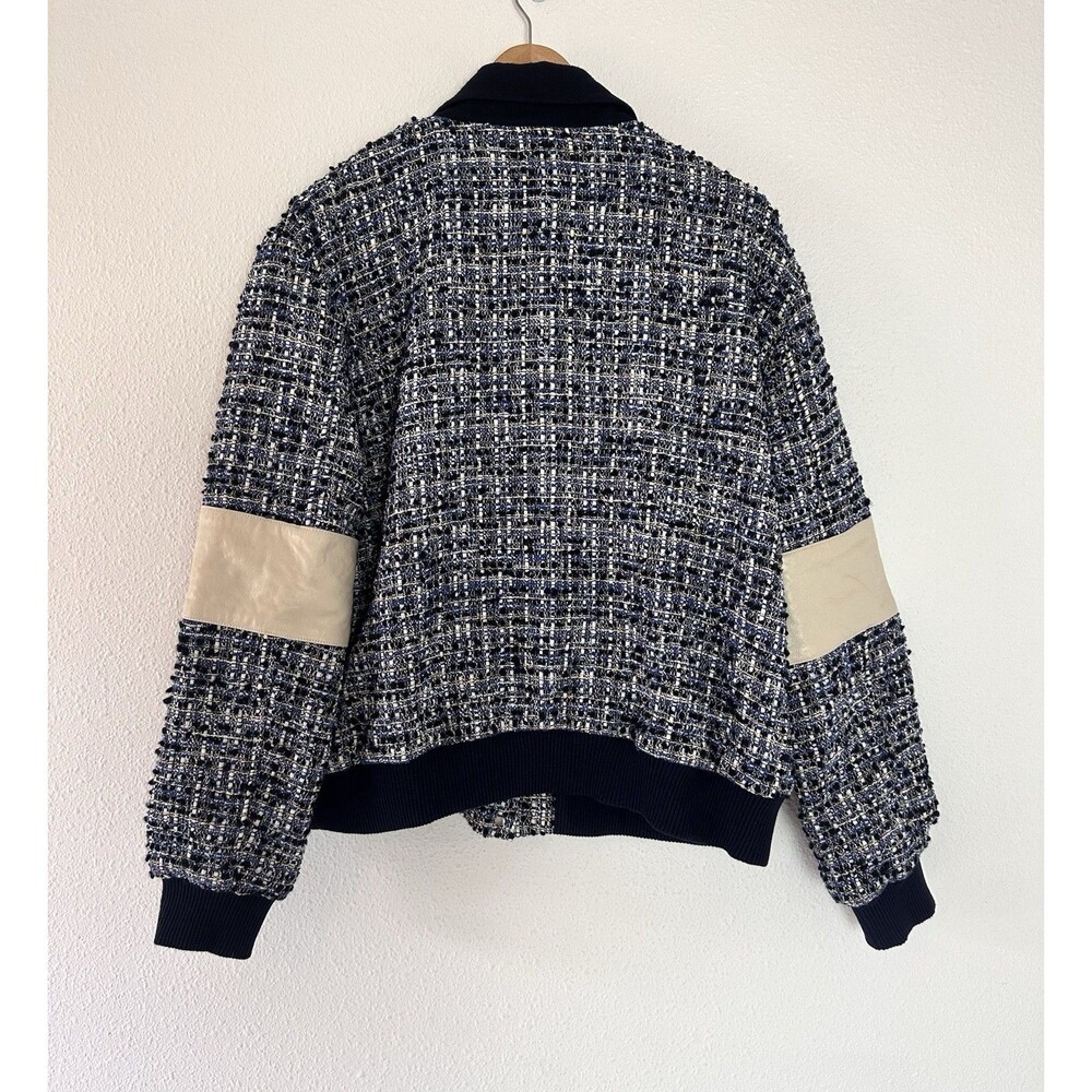 NEW United Rivers Hudson River Tweed Bomber Jacket in Navy Medium M Rockabilly - Picture 5 of 12